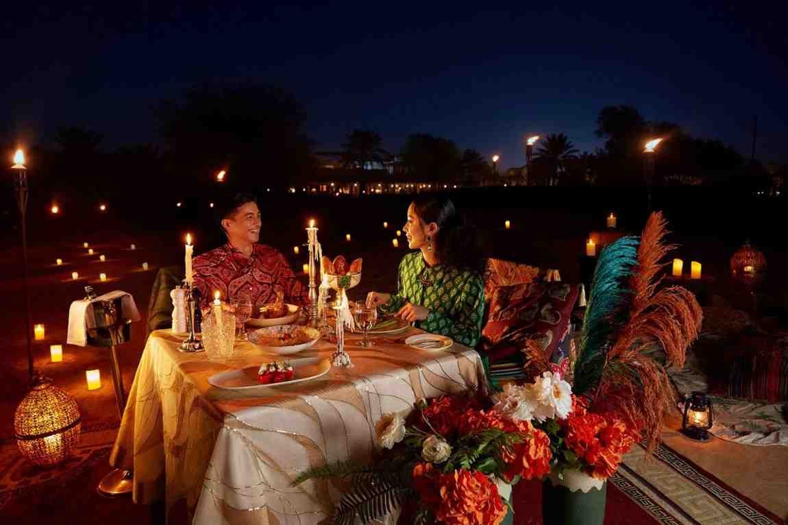 Dubai desert dinner